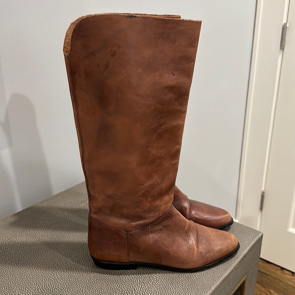 Vintage Mia brown leather boots